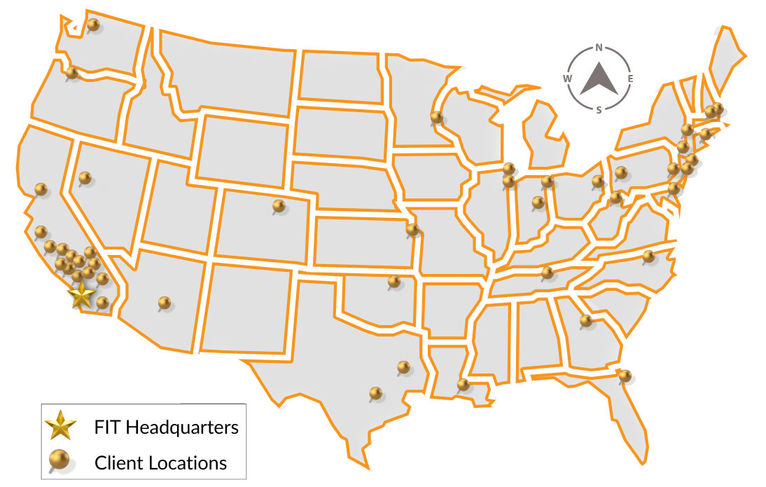 Customer Locations Map - Forum Info-Tech (FIT) Customer Locations Map - Forum Info-Tech (FIT)